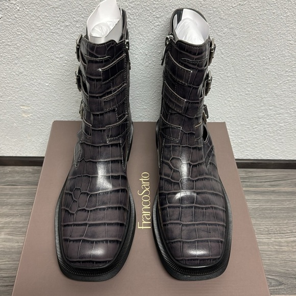 Franco Sarto Women's Argo Square Toe Buckle Crocodile - Picture 3 of 6